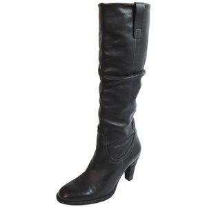 Via Spiga Scrunched Leather Knee High Boot